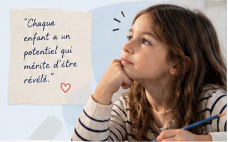 Chaque enfant a un potentiel qui m&eacute;rite d'&ecirc;tre r&eacute;v&eacute;l&eacute;